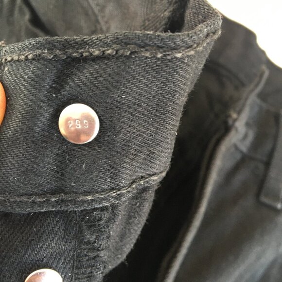 Vintage Levi's 501 Black Jeans - Picture 4 of 16